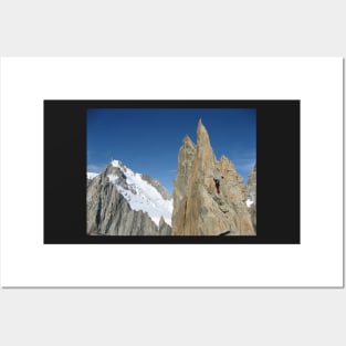 Traverse the Aiguilles du Diable (Mont-Blanc massif, France) Posters and Art